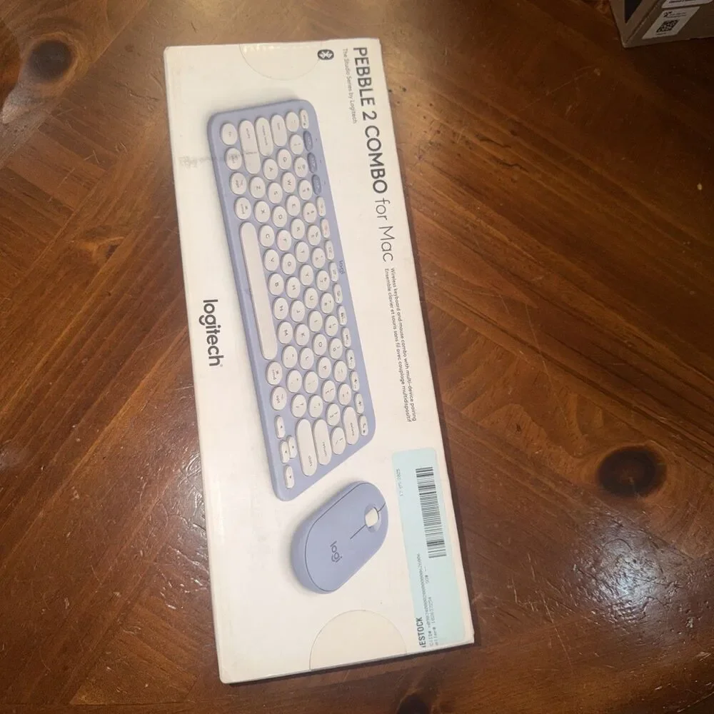 Logitech Pebble 2 Slim Bluetooth Combo Wireless Keyboard Mouse for Mac